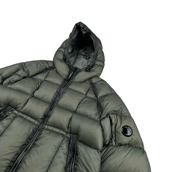 CP Company Green Down Filled DD Shell Lens Viewer Puffer Jacket - XL