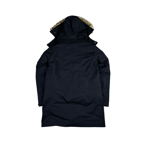 CP Company Navy Down Filled Hooded Parka Jacket - XL