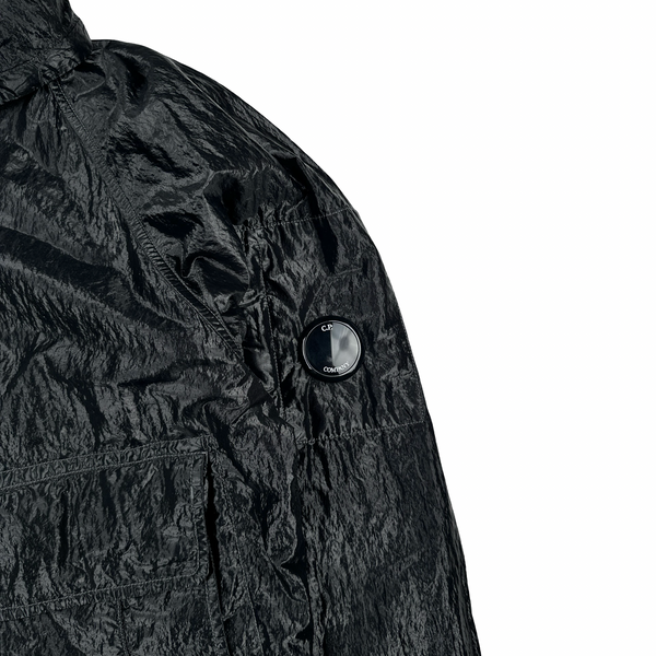CP Company Black Garment Dyed Nylon Kan D Shell Jacket - Small