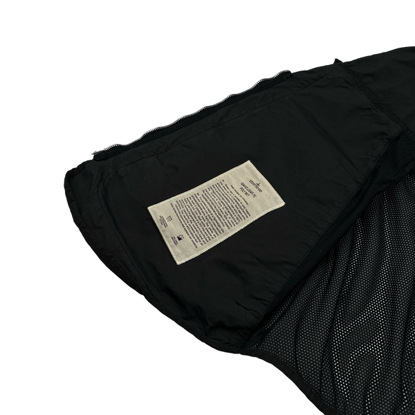 Stone Island 2024 Black David Light-TC Poly Net Gilet - Large
