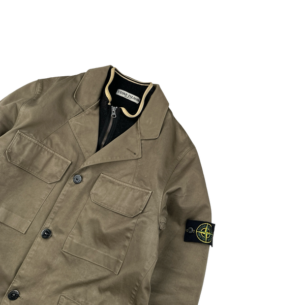 Stone Island 2006 Brown Dutch Rope Lined Winter Jacket - Small