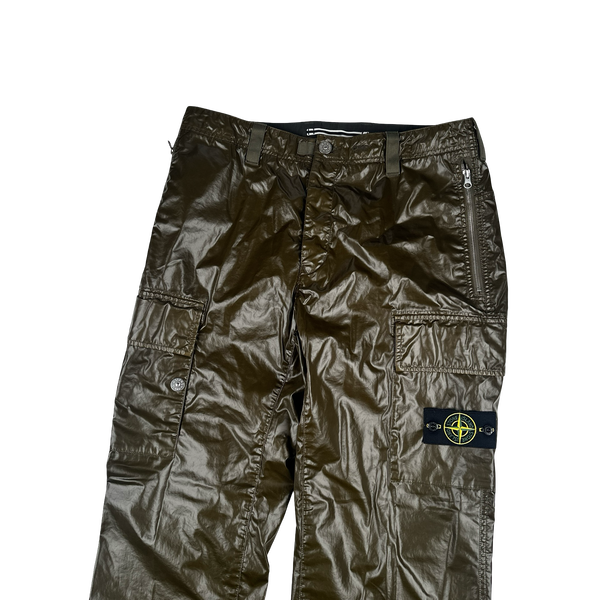 Stone Island 2025 Khaki Type Rx Fit Cargo Trousers - 32"