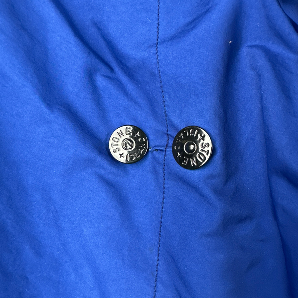 Stone Island Blue David TC Lined Trench Coat - Small