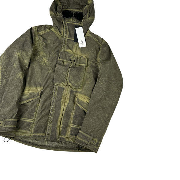 CP Company Green Nycra Goggle Hooded Jacket - XL