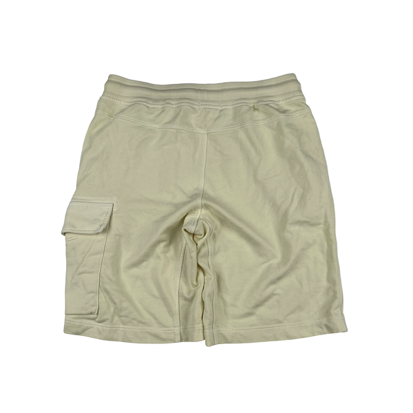 CP Company Yellow Cotton Lens Viewer Shorts - Small