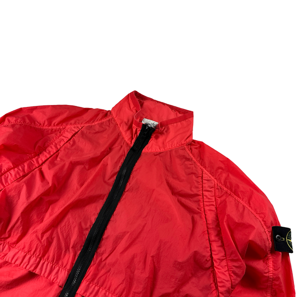 Stone Island 2019 Red Lamy Velour Jacket Large Mat s Island