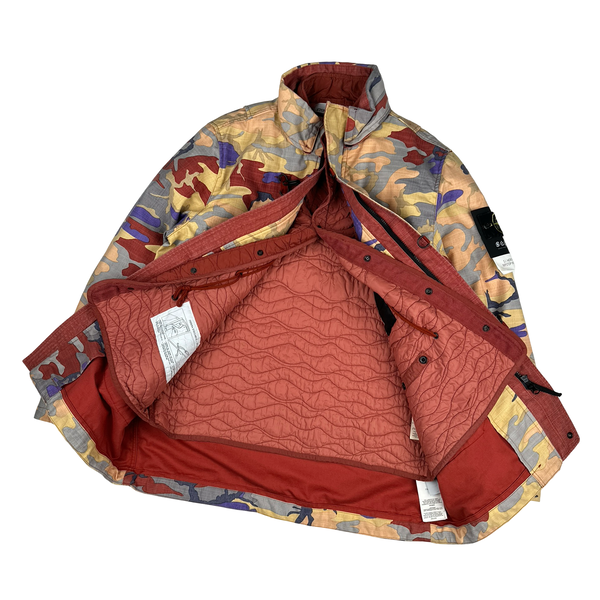 Stone Island 2022 Heritage Camo Ripstop Nylon Dutch Rope Jacket - Large