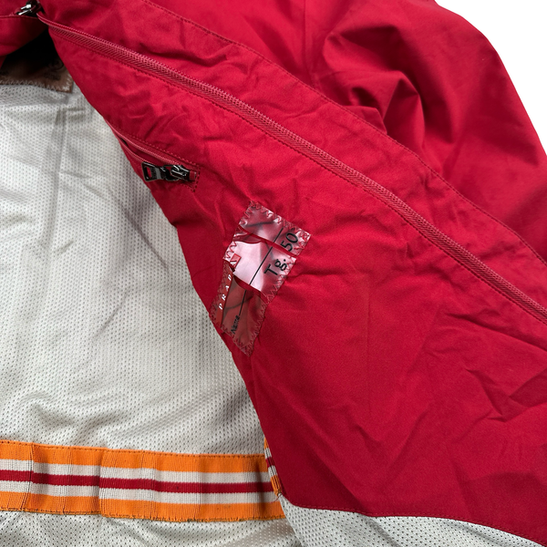 Prada Red Goretex Tab Zipped Parka Jacket - Medium
