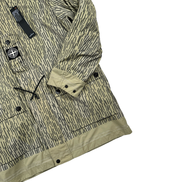 Stone Island 2021 Rain Camo Watro Reflective Parka Jacket - Medium