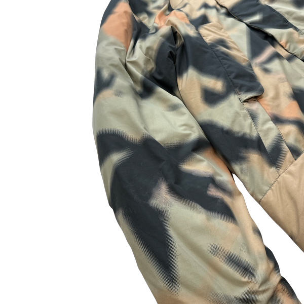 Fred Perry X Arktis Patterned Long Down Filled Jacket - Medium