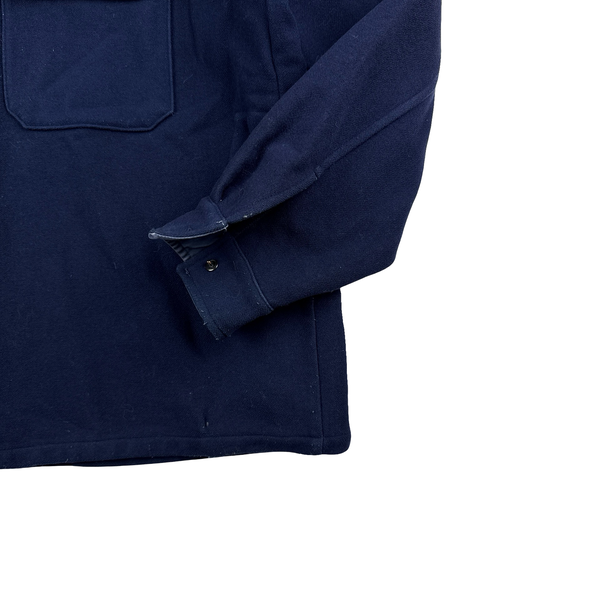 Stone Island 1999 Vintage Navy Lana Wool Multi Pocket Jacket - XXL