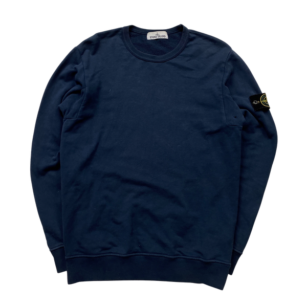 Stone Island 2016 Navy Cotton Crewneck Sweatshirt - Medium
