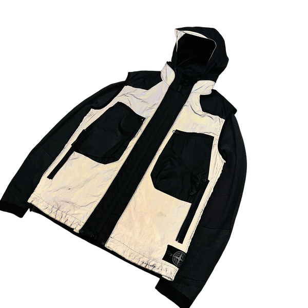 Stone Island 2017 Garment Dyed Plated Reflective 3 in 1 Jacket - Large
