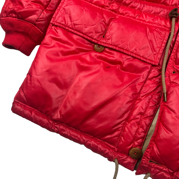 Ralph Lauren Red Down Filled Arctic Jacket - Small
