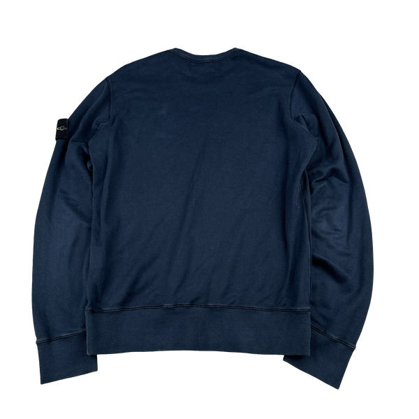 Stone Island 2013 Navy Cotton Crewneck Sweatshirt - Medium – Mat's