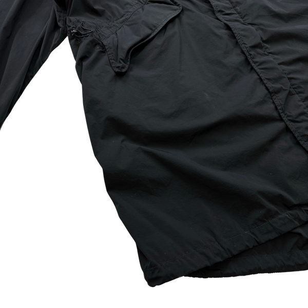 CP Company Nycra Black Long Lightweight Jacket -XL