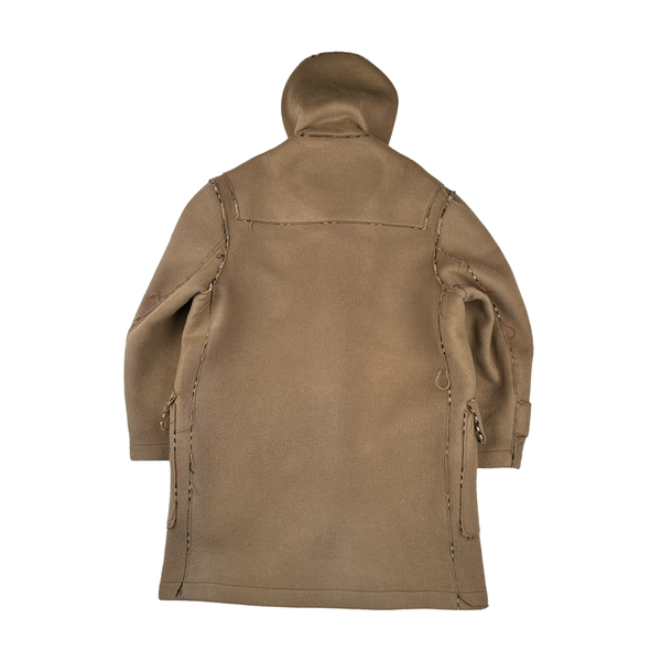 Burberry Lana Wool Duffle Coat - Large