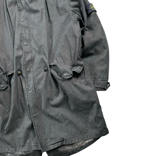 Stone Island 2002 Cotton Shimmer Dutch Rope Fish Tail Jacket - XXL