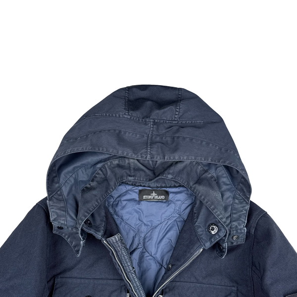 Stone Island 2015 Navy Nylon Blend Shadow Project Jacket - Large