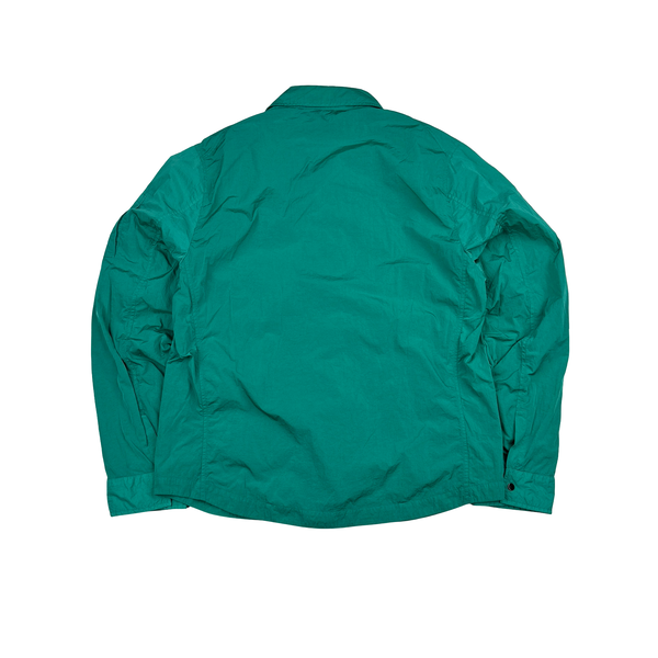 CP Company Green Lens Viewer Chrome R Zipped Overshirt - Large
