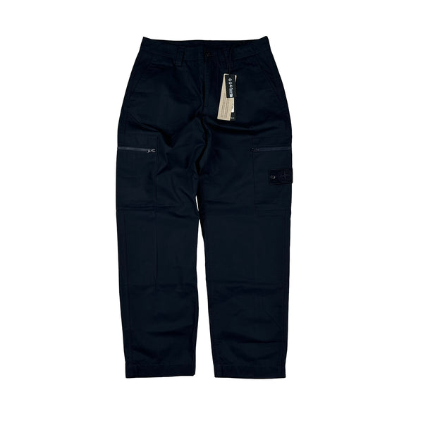 Stone Island 2024 Navy Ghost Cargo Trousers - 29"