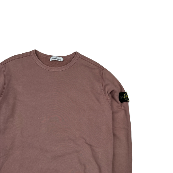 Stone Island 2018 Pink Cotton Crewneck - Large
