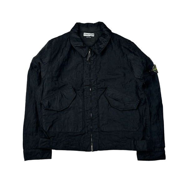 Stone Island 2001 Black Boxy Fit Jacket - Large