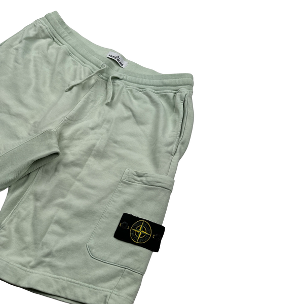 Stone Island 2018 Mint Cotton Fleece Shorts - XL