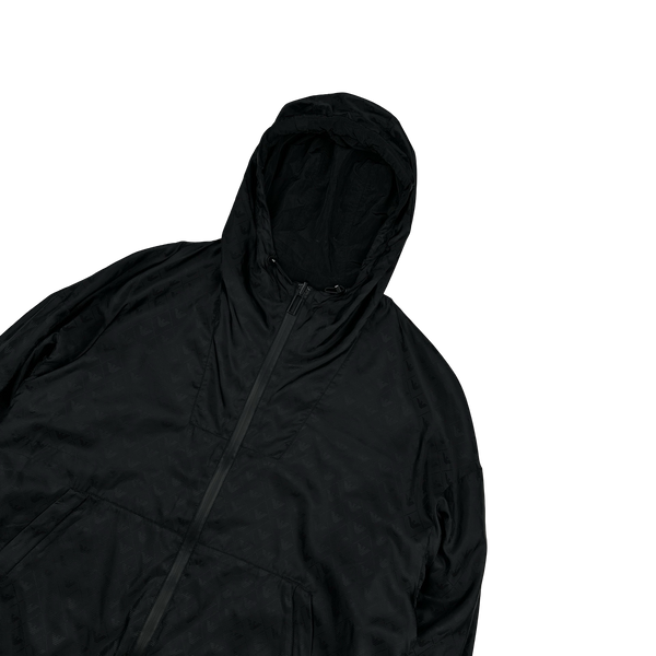 Emporio Armani Monogram Reversible Nylon Peak Hood Lightweight Jacket - XXL