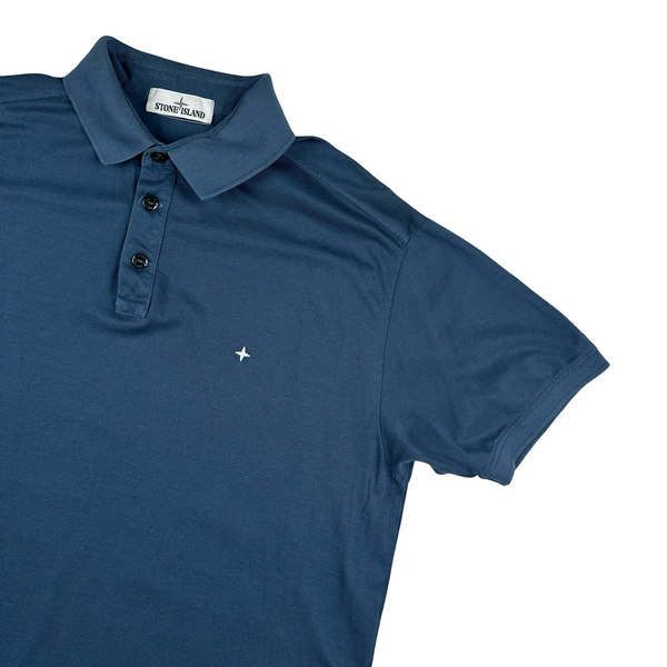 Stone Island 2020 Navy Stellina Compass Cotton T Shirt Polo - XL