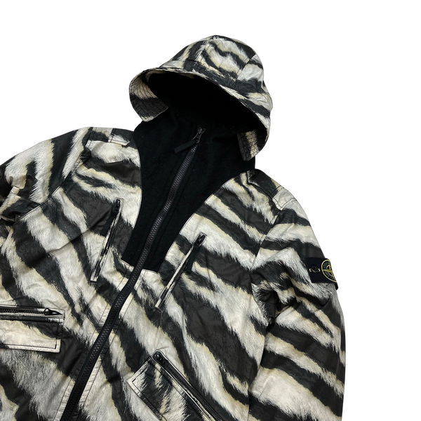 Stone Island 2018 White Tiger Camo 50 Fili Primaloft Jacket - Small