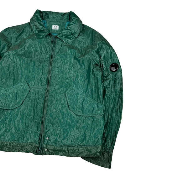 CP Company Turquoise Garment Dyed Nylon Kan D Shell Jacket - Medium