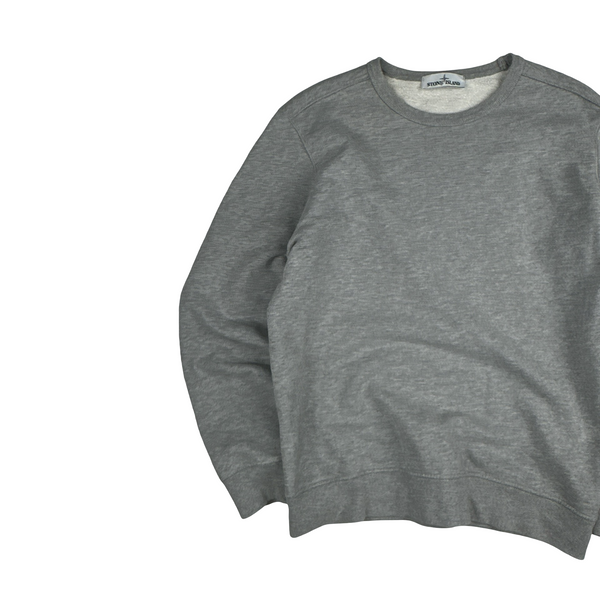 Stone Island Grey Crewneck Sweatshirt - Medium