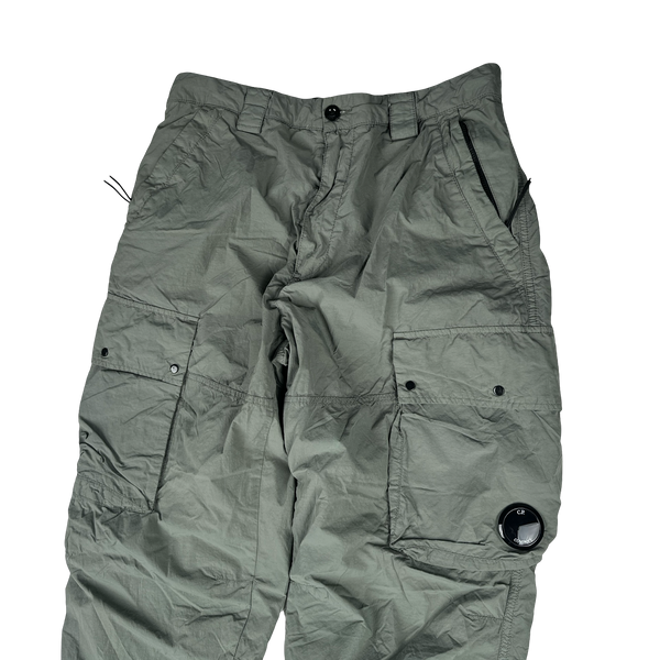 CP Company Sage Green Loose Fit Cargo Trousers - Medium