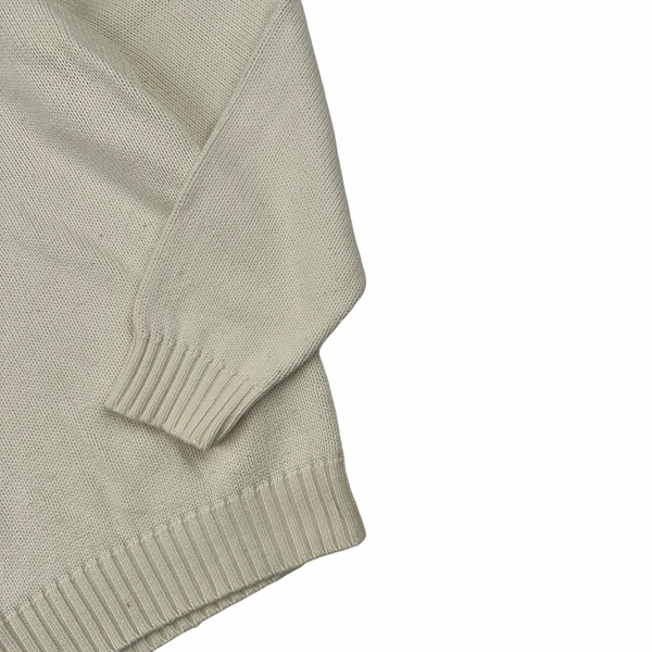 Ralph Lauren Cream Knit Crewneck Jumper - XL