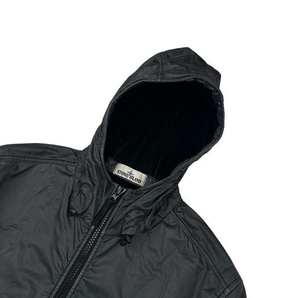 Stone Island 2020 Black Lamy Flock Jacket - Large