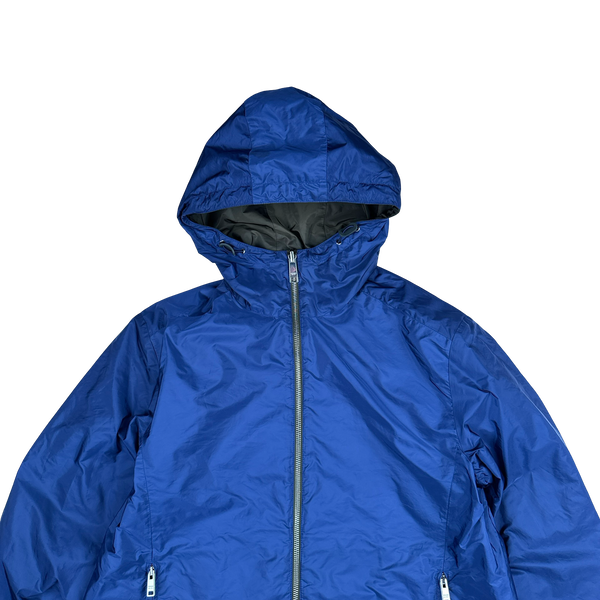 Prada Blue/Khaki Red Tab Reversible Nylon Windbreaker Jacket - XL