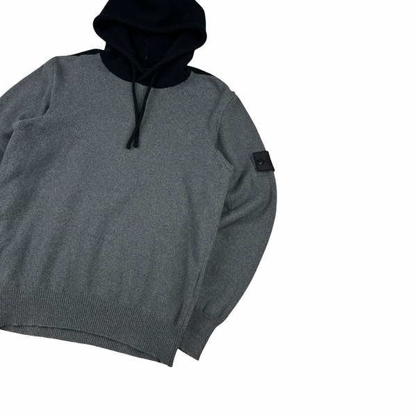 Stone Island 2019 Shadow Project Wool Blend Hoodie Knit Jumper - Small