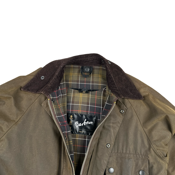 Barbour Solway Brown Cotton Gillet Lining Wax Field Jacket - XL