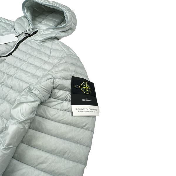Stone Island 2022 Grey Loom Woven R Nylon Down TC Puffer - Medium