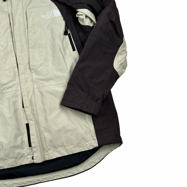 North Face Brown/Cream Gore Tex Summit Series Shell Jacket - Small