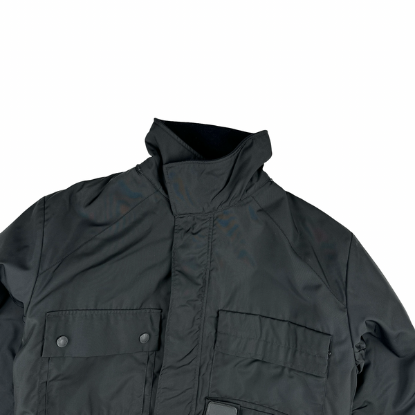 CP Company AW2000 Black Vintage Metropolis Fleece Lined Nylon Jacket - Large