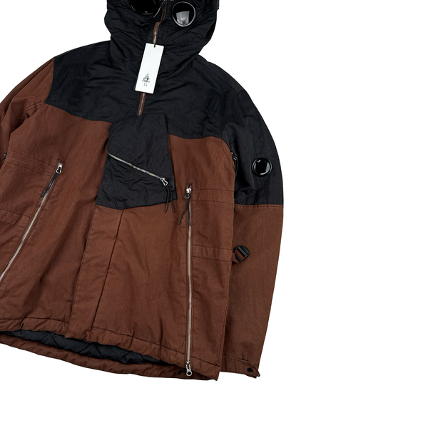 CP Company Black 50 Fili Quilted Explorer Cargo Jacket - XL