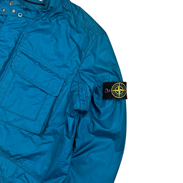 Stone Island 2010 Nylon Aqua Chest Pocket Jacket - XL