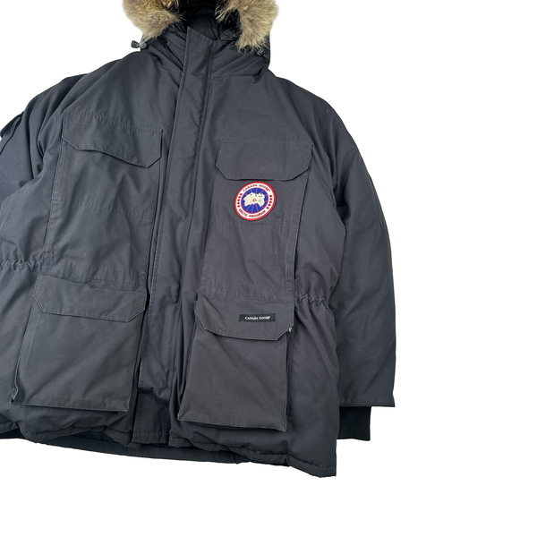 Canada Goose Black Premium Down Coyote Fur Hood Expedition Parka Jacket - XL