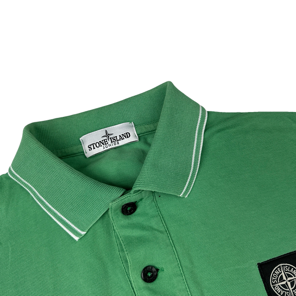 Stone Island Green Cotton Polo Shirt - XS