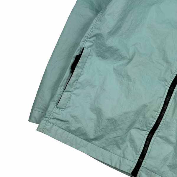 Stone Island 2022 Membrana 3L TC Pale Blue Hooded Jacket - Medium