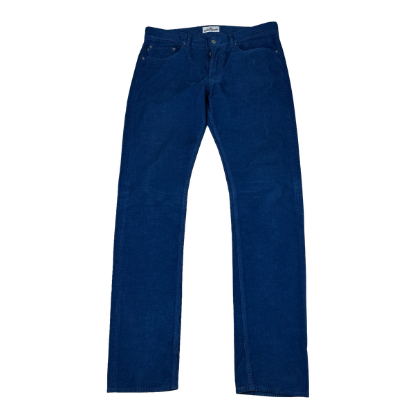 Stone Island 2013 Blue Corduroy Trousers - 32"