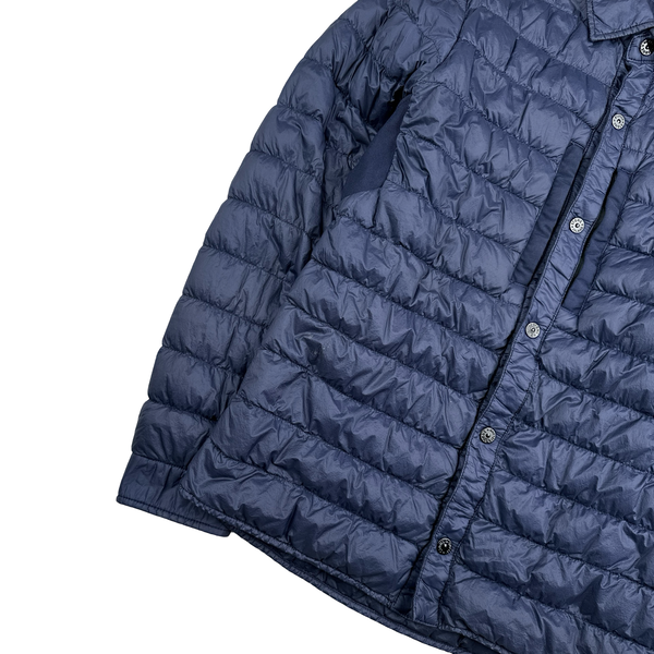Stone Island 2018 Navy Micro Yarn Down Overshirt - Medium