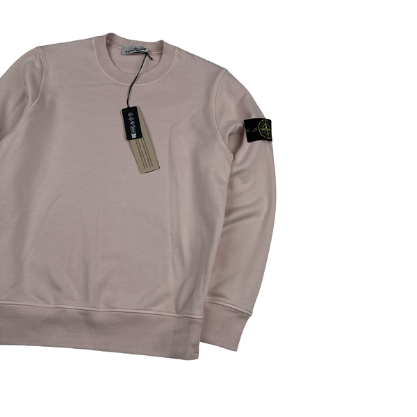 Stone Island 2025 Brushed Organic Cotton Crewneck Jumper - XS